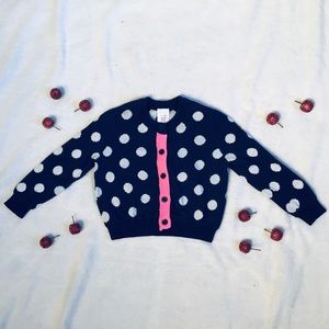 Polkadot sweater cardigan